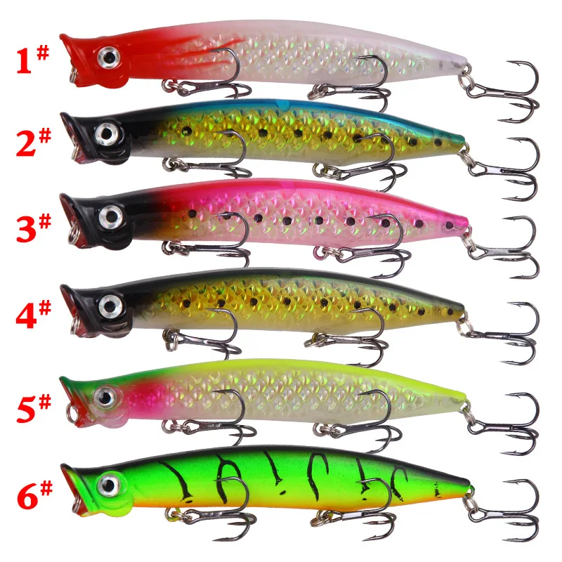 

Spinning Tackle Sea 3D Fish Gears 13g/11cm Sub-bait Phantom Floating Water Bionic Artificia XY-181 Popper Luya Fishing Lures