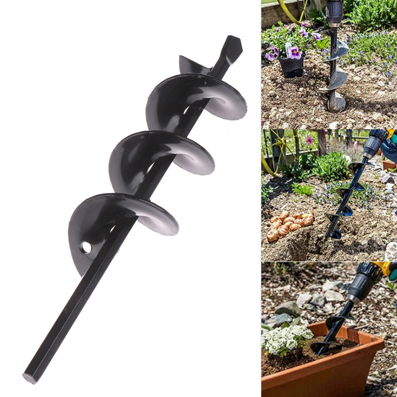 

1PCS Planter Garden Auger Spiral Drill Bit Planting Hole Digger Drill Bit High Quality