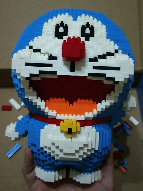 HC 1012 аниме мультфильм Дораэмон синий кот животное 3D модель DIY алмазное мини