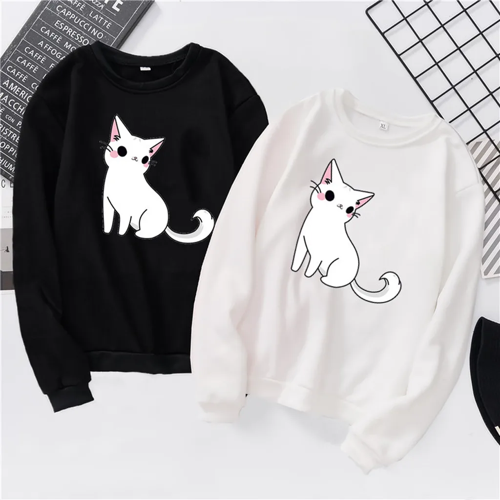 Женские толстовки Kawaii больших размеров, Женская толстовка с принтом в Корейском стиле, женская уличная одежда с капюшоном, осенняя коллекция, Moleton