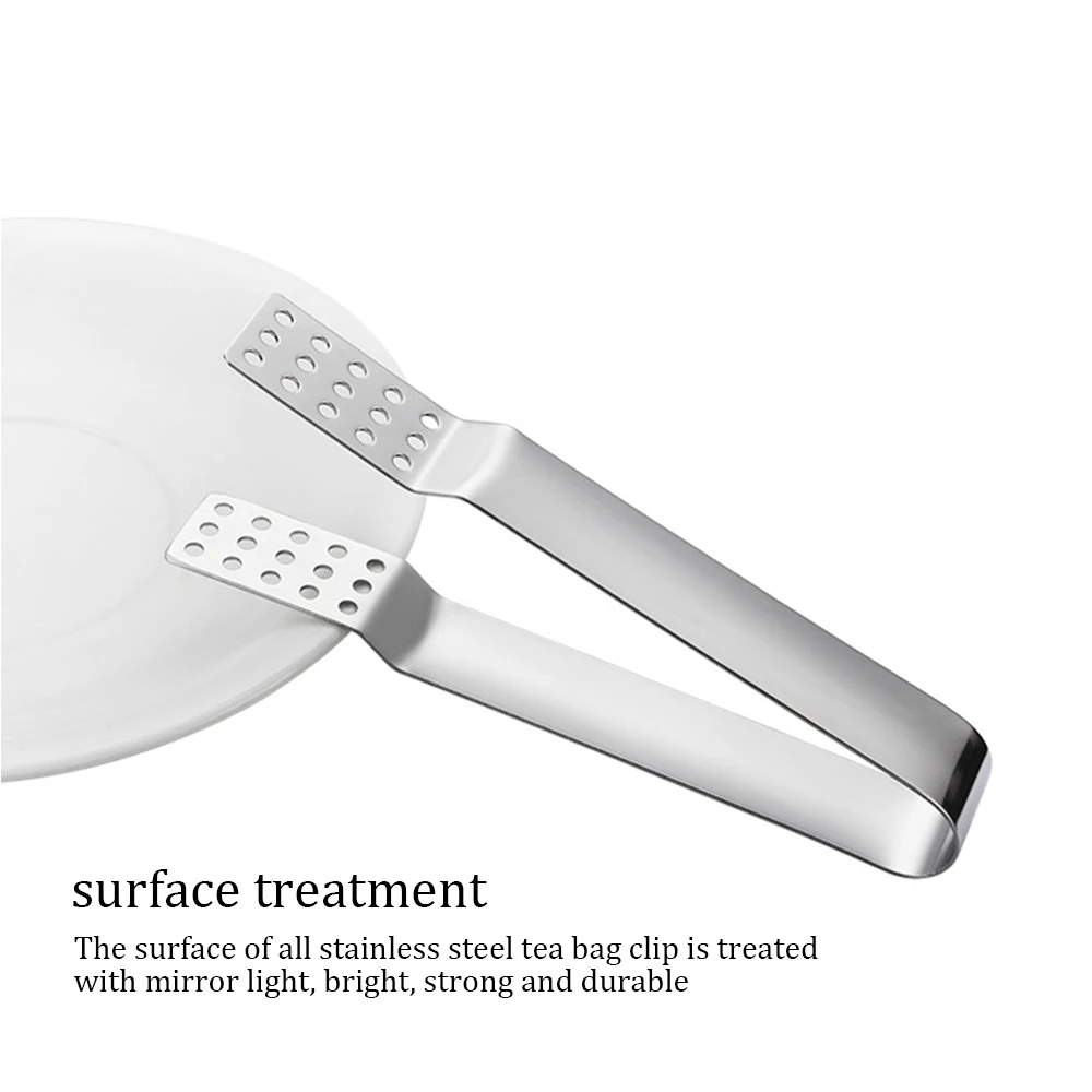 1 шт. зажим для чайных пакетиков из нержавеющей стали анти-горячий Tong аксессуары