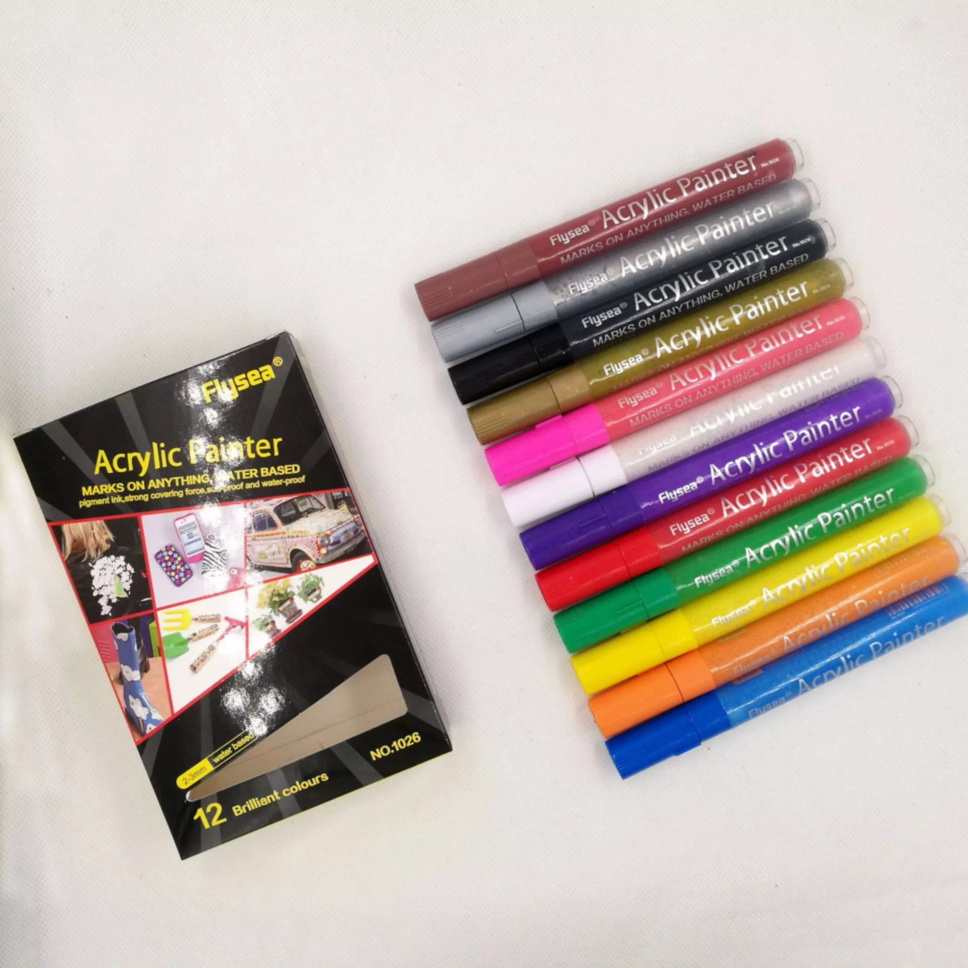 12 видов цветов/набор ручка-маркер для акриловой краски керамики скалы стекла