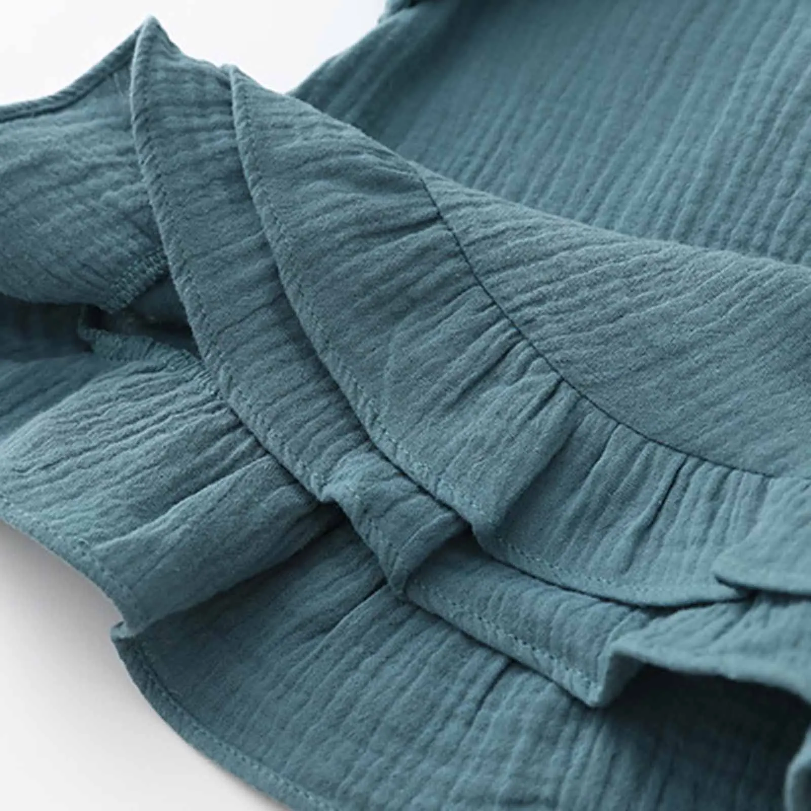 

2021 Spring Autumn New Arrival Girls Long Sleeve Cotton Tops Kids Puff Sleeve Ruffle Hem Candy Color T Shirt Girls Top Casual