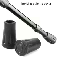 outdoor trekking pole tip cover cane cane accessory protective cover round plastic foot cover for climbing a1j7