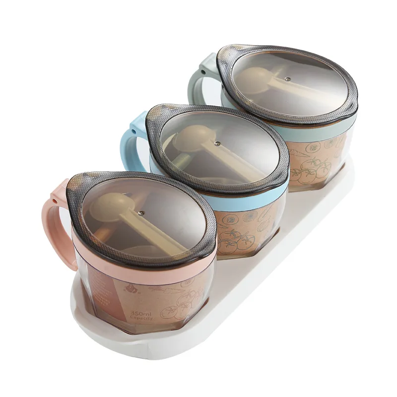 

Spice Jar Tins Set Salt and Pepper Shakers Seasoning Container Box Spices Storage Box Condiment Bottle Spice Rack Organizer