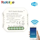 Приложение Smart Life Tuya WI-FI светильник коммутатор таймер Выключатель прерыватель 2gang 220V  240V светодиодный модуль APP Дистанционное Управление работать с Alexa Google Home