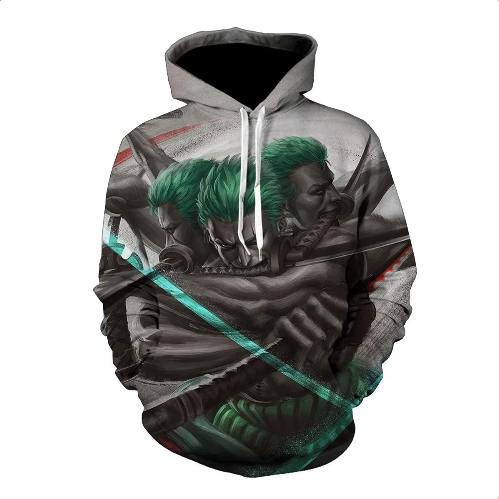 Одна штука, Roronoa Zoro, 3D худи, худи для мужчин и женщин,, длинный рукав, Осень-зима, спортивная одежда, спортивный костюм, Повседневная брендовая Толстовка