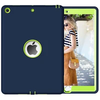 for ipad 10 2 case 2019 shock absorbent dual layer silicone hard pc bumper protective case for ipad 10 2inch 2019 7th generation
