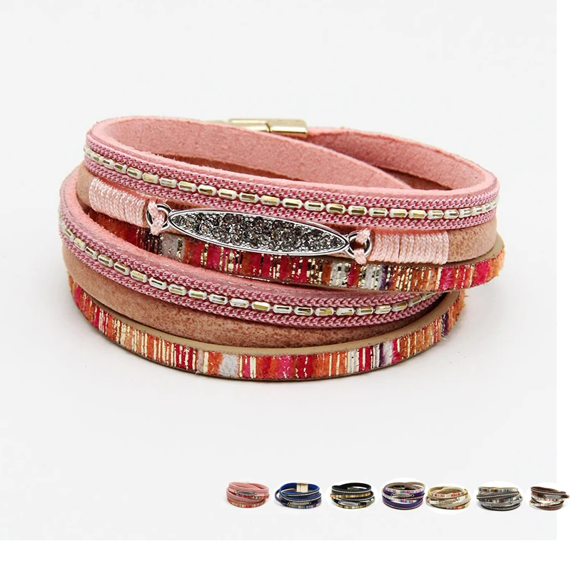 

Boho leather bracelet women jewelry Hollow Tree Life Bracelets for Women Multi-Layer Bangle bracelet femme 2019 pulseras mujer