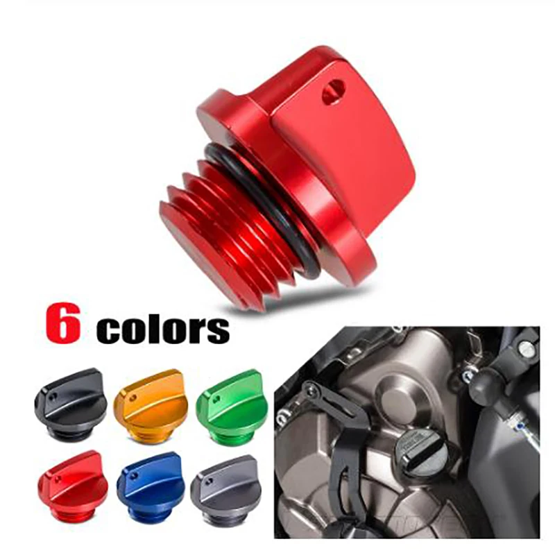 

Universal Motorcycle Engine Oil Filler Cap For Honda For Kawasaki Ninja Crankcase Cap CNC Engine Oil Filler Screw Cover Plug