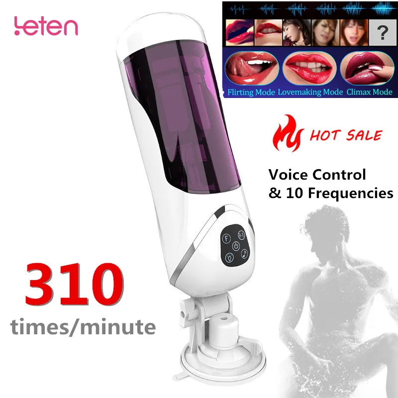 Вращающийся Телескопический Мужской мастурбатор умный голосовой самолет чашка