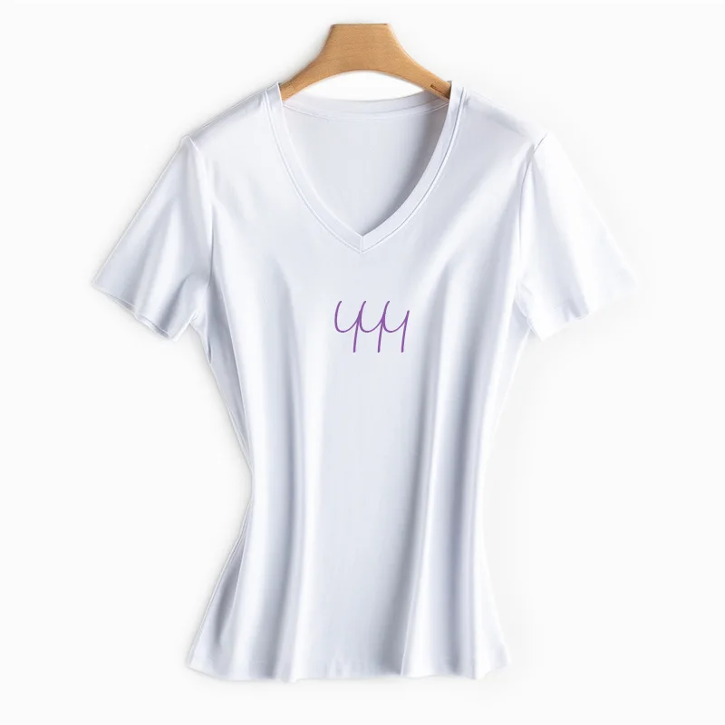 

New Classic casual and breathable summer hot selling high quality short sleeve women's soft T-shirt