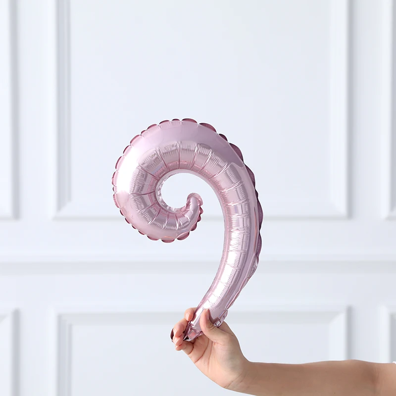 50 шт. новинка радужные яркие цвета спираль волна кривая фольга воздушный шар для