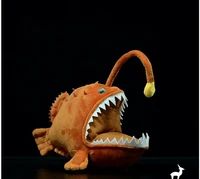 free shipping soft anglerfish stuffed toys real life animals doll for children baby birthday gift
