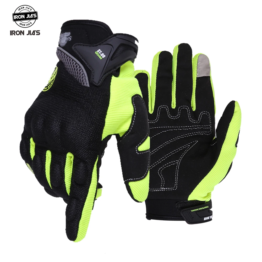 Мотоциклетные Перчатки Лето Guantes de la motocicleta перчатки полный палец мотоцикл Luvas экран сенсорный Велоспорт Гонки Спорт Защита