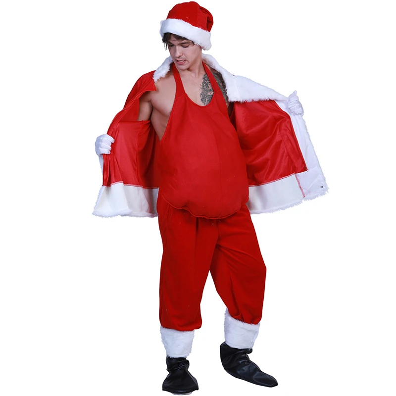 

Cosplay Santa Claus Props Adult Men And Women Fake Belly Stage Show Party Game Funny Accessories Dress Up