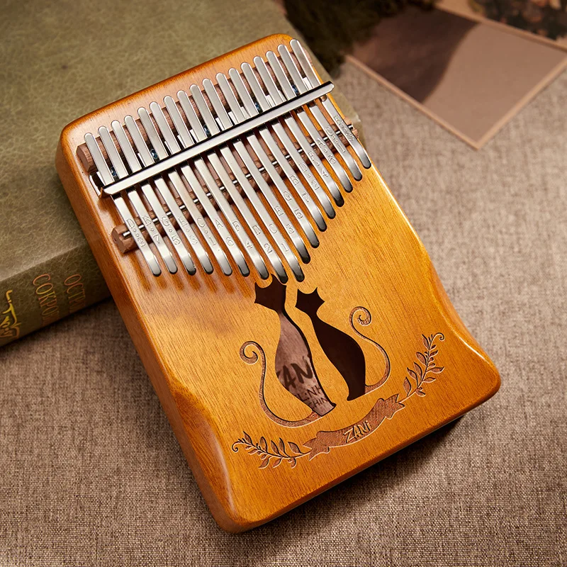 Большой палец пианино 17 тонов калимба kalimba Акация 21 нот пальцевое с двумя