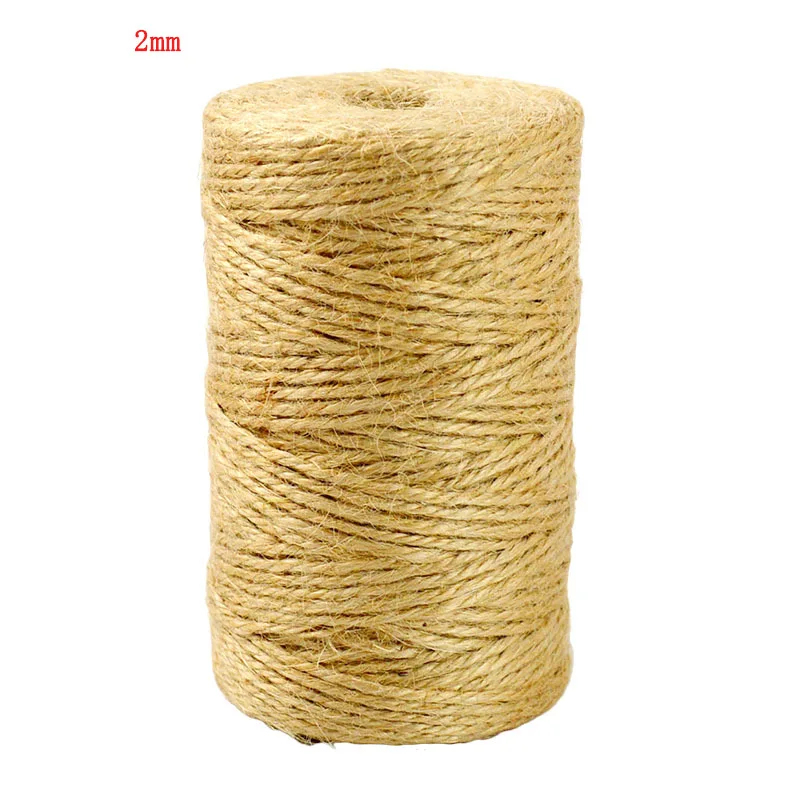 Джутовый шпагат джутовая веревка 200 метров 3-слойная для украшения сада