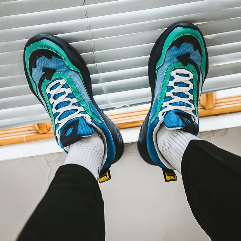 Мужские кроссовки на шнуровке Harogath повседневные уличные увеличивающие рост для