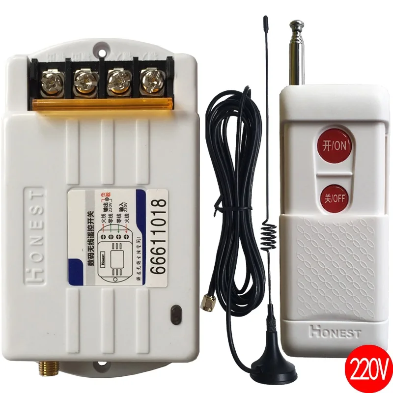 Беспроводной водяной насос AC220V 380V промышленный выключатель с дистанционным