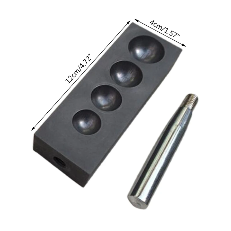 

Professional Pure Graphite Ingot Casting Mold Mould Crucible for Gold Silver Melting Casting Refining Jewelry Making