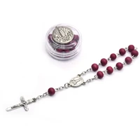 portable fatima fragrant beads rosary cross bracelet bracelet bracelet prayer beads with box high quality and brand new