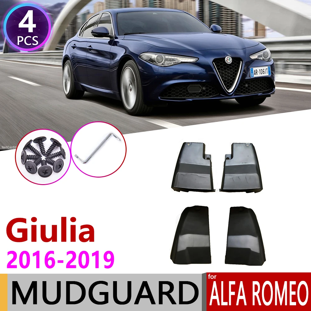 

Car Mudflap for Alfa Romeo Giulia 952 Sedan Saloon 2016~2019 Fender Mud Guard Flap Splash Flaps Mudguards Accessories 2017 2018