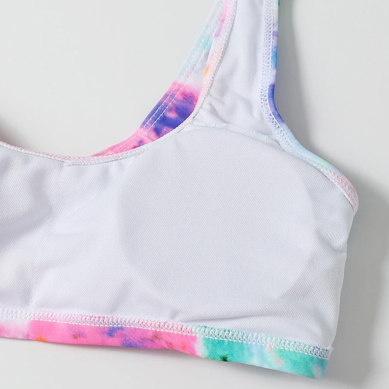 Новинка 2020 женское бикини с завязкой купальник Красочный модные купальные