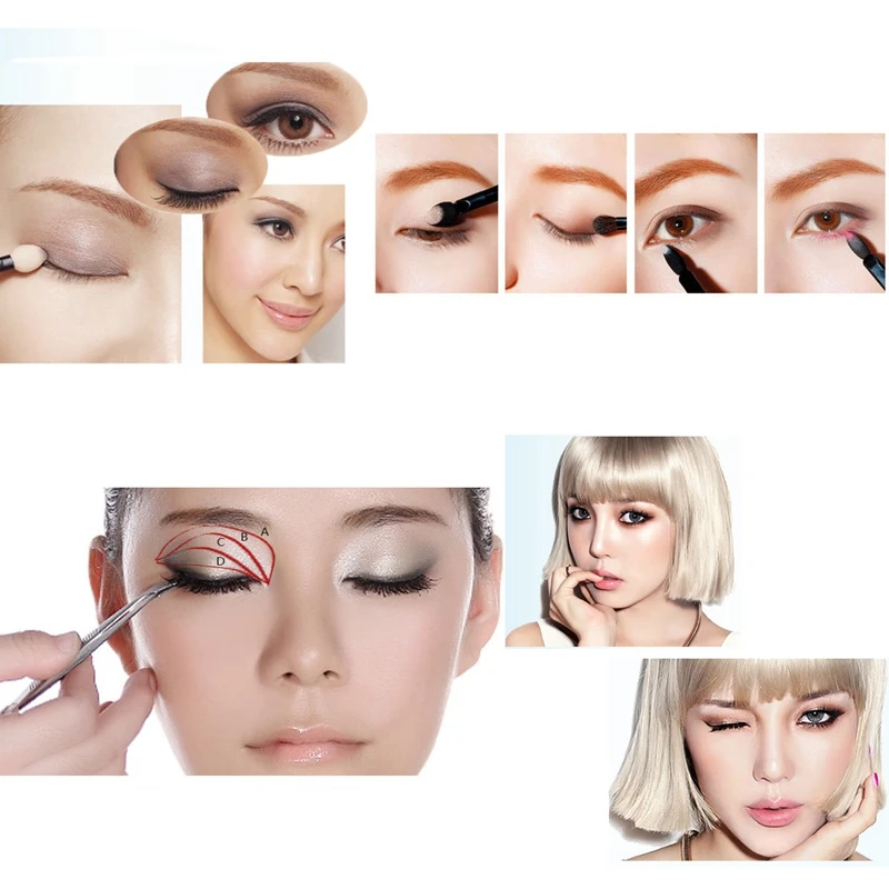Miss Rose Six деформационная коробка для Косметической Пудры набор соты дизайн 130 цвета Высокая сияющая пудра румяна, помада тени для век Палитра