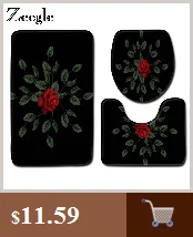 Zeegle 3pcs Bathroom Mat Set Anti-slip Bathroom Floor Mats Lid Toilet Cover Microfiber Bath Mat Bathroom Rug and Toilet Mat Sets