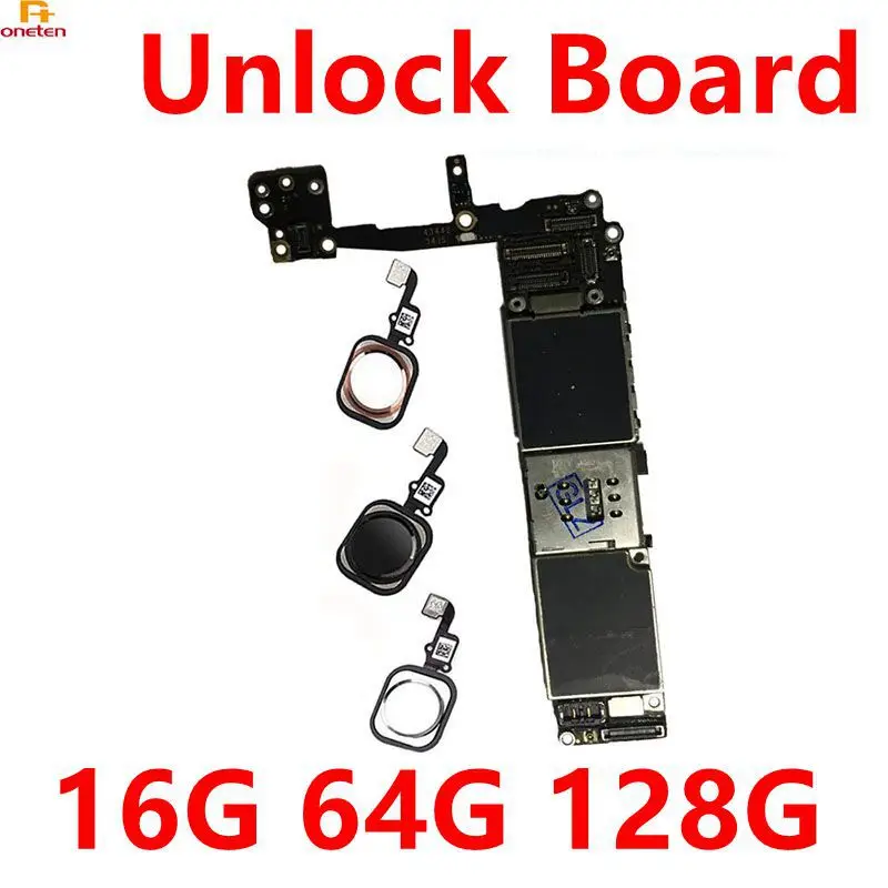 Хорошая материнская плата для iPhone 6S 6splus Touch ID iCloud Чистая работает хорошо 16 Гб 64 128