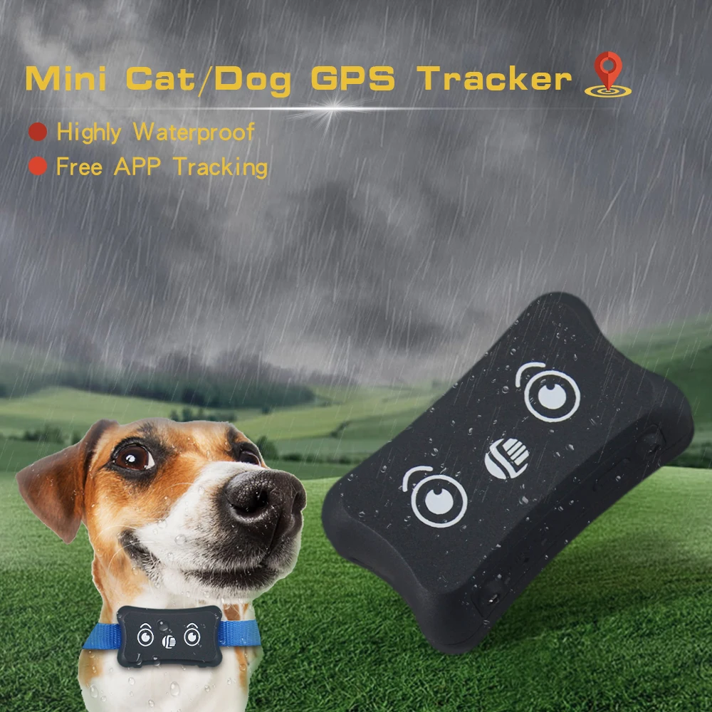Mini Pet GPS Tracker TK200 Waterproof IP66 Dogs/Cats Realtime Tracking Low Battery Alarm Car-styling Locators | Автомобили и