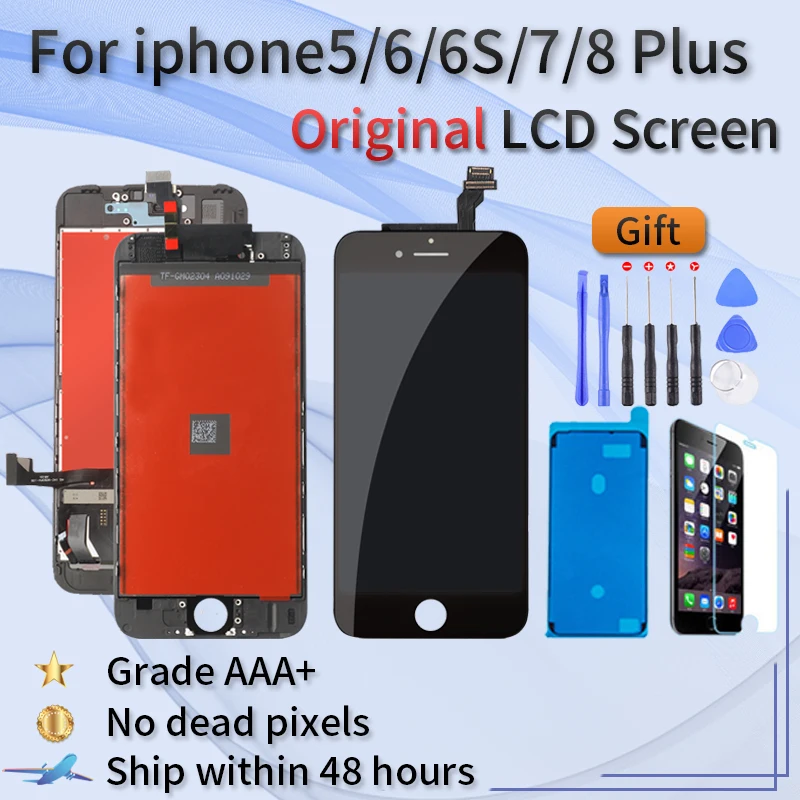 ЖК дисплей OEM для iPhone 5 5C 5S SE 6 6S 7 8 Plus сменный сенсорный экран оригинальный iphone 7G 7P 8G