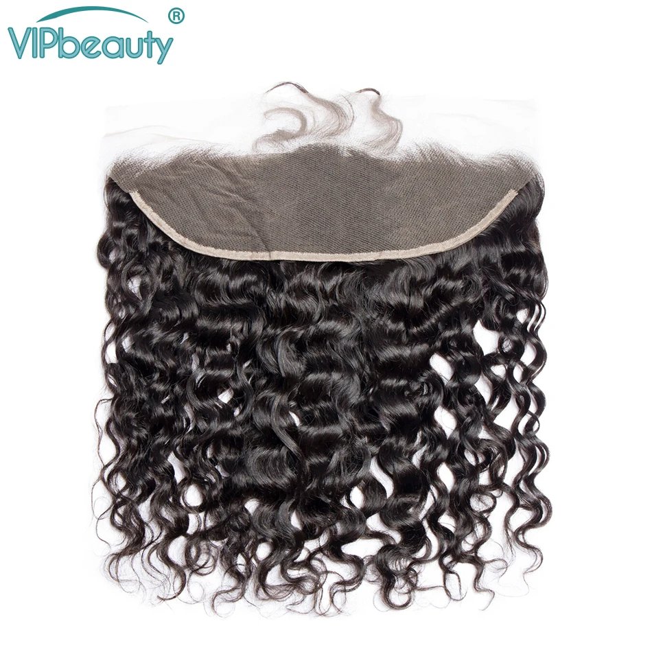 VIPbeauty индийские волнистые 3 пряди с 13x4 кружева фронтальной части человеческие волосы переплетения с закрытием Волосы remy удлинитель