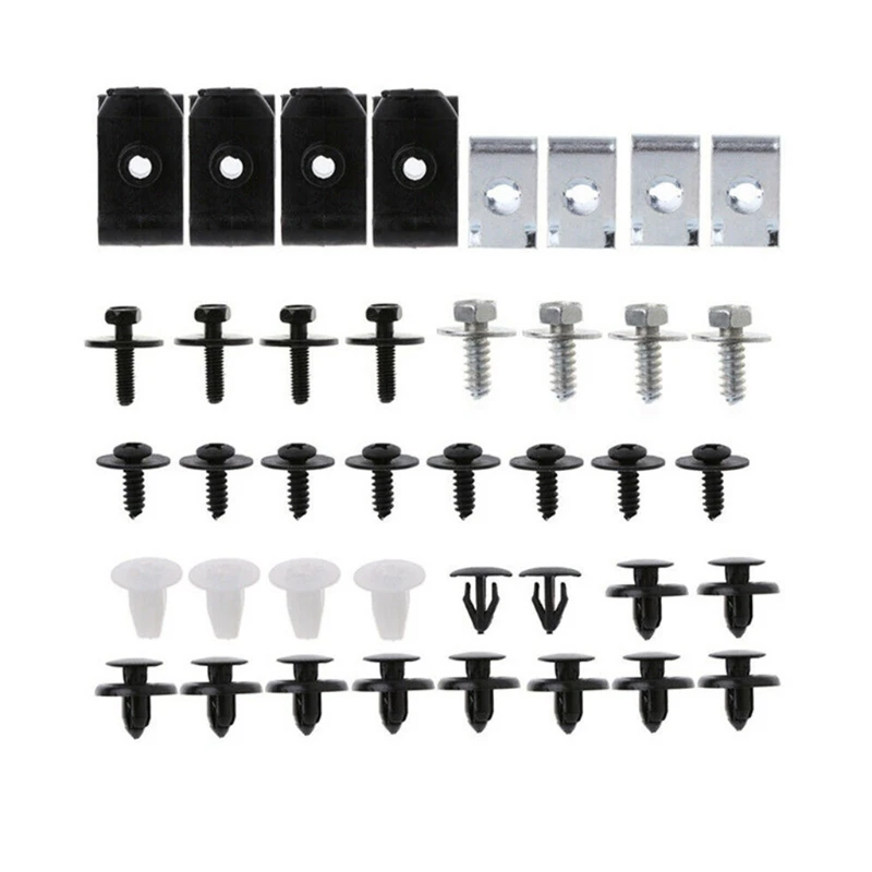 

50pcs/set Universal Bumper Auto Interior Door Card Trim Panel Clips Multifunctional Plastic Fastener Car Accessories