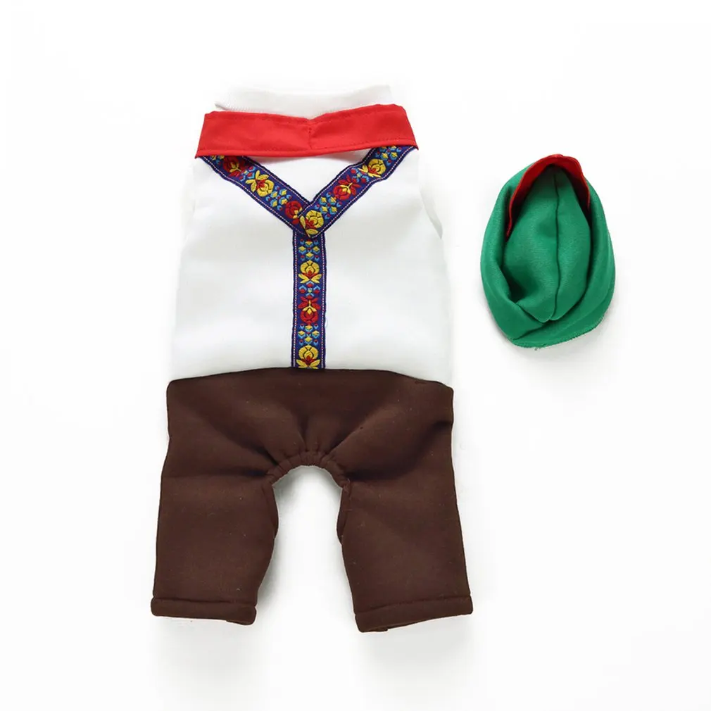 Мужской Рождественский костюм для официанта зимняя одежда собак маленьких