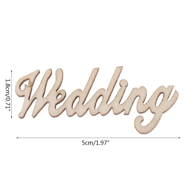 15 шт. деревянный свадебный стол конфетти разброс винтажные деревенские вечерние