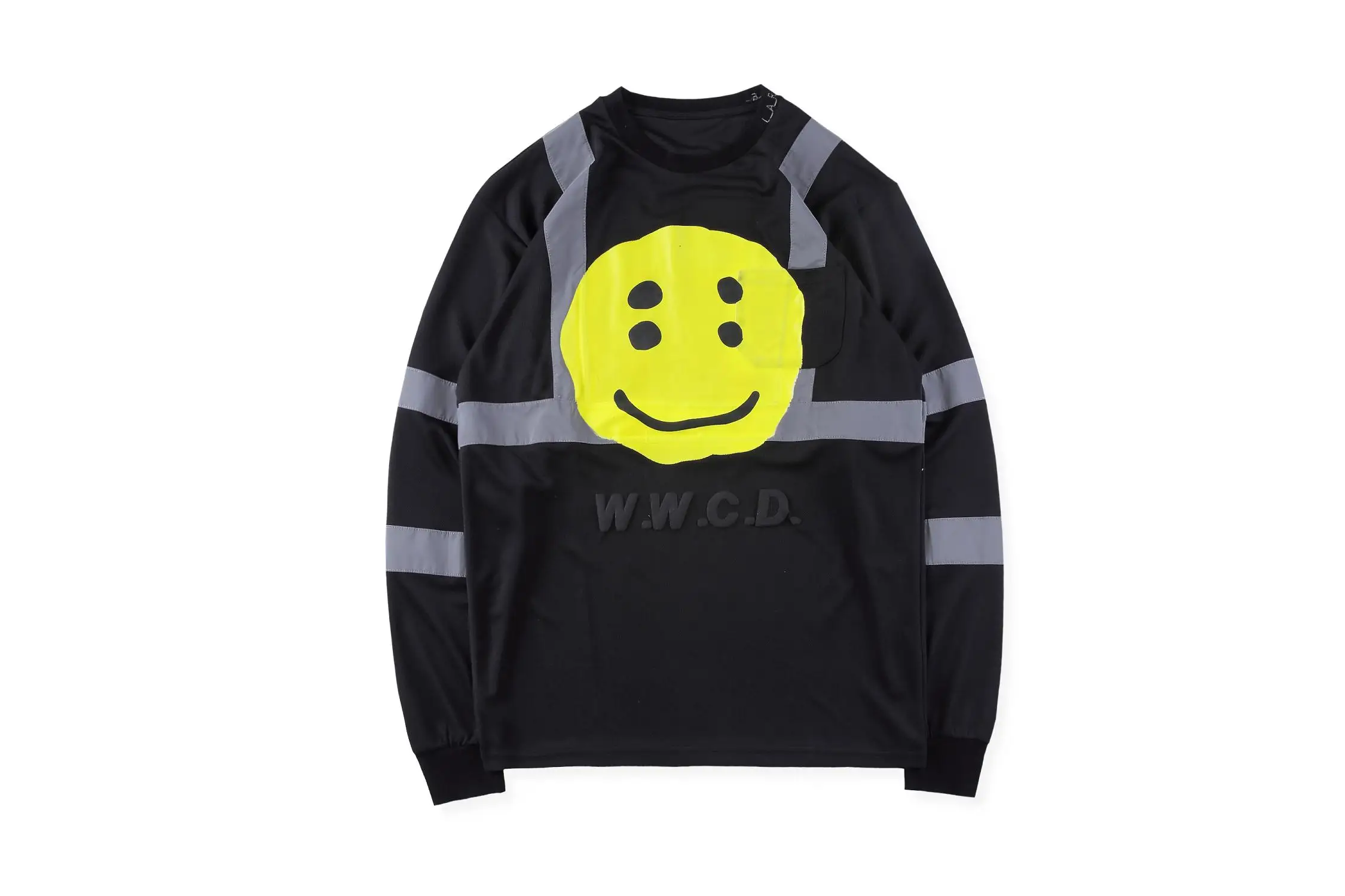 black5 Kanye West толстовки улыбка тай-дай 1:1 Высокое качество Детские видеть призраков ASAP Rocky CPFM W.W.C.D Толстовка cpfm толстовки для мужчин и женщин - Цвет: black5