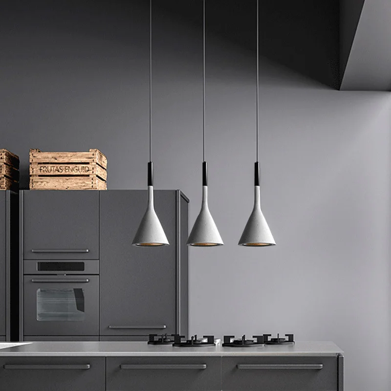 Modern Pendant Lights Kitchen Fixtures For Dining Room Restaurant Bars Home Bedroom White Black Red Lighting Deco Hanging Lamp|Подвесные