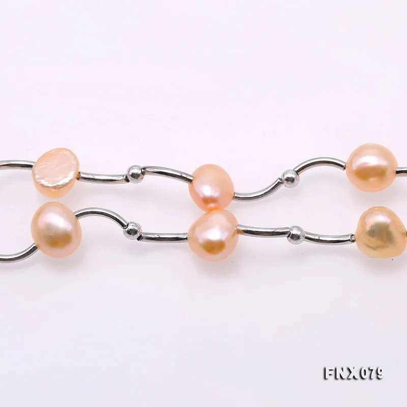 JYX Delicate Pearl Chains natural 5 kinds color pearl necklace 8-9mm 16&quot daily | Украшения и аксессуары