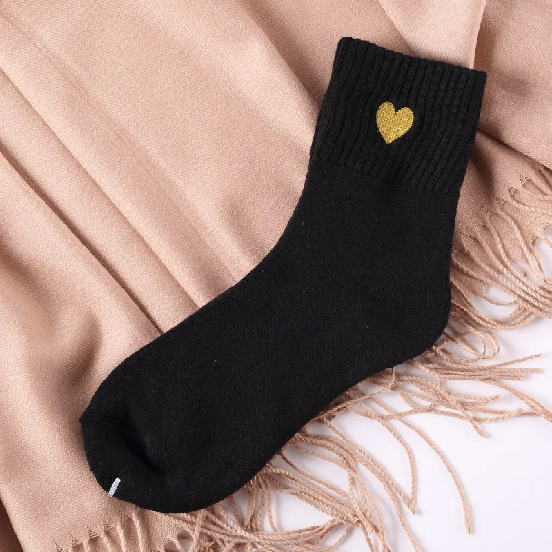 

Autumn Winter Street Socks Women Girls Tube Socks Korean Love Printing Ins Thin Section Breathable Sock