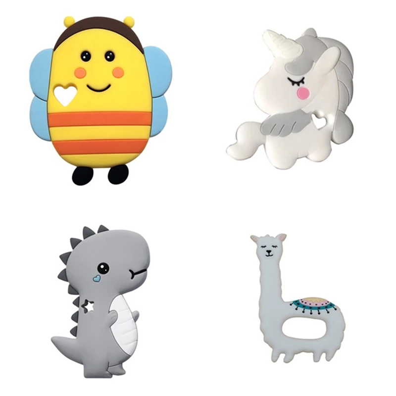 1 шт. силиконовый Прорезыватель для зубов продуктов Класс мультфильм ребенка