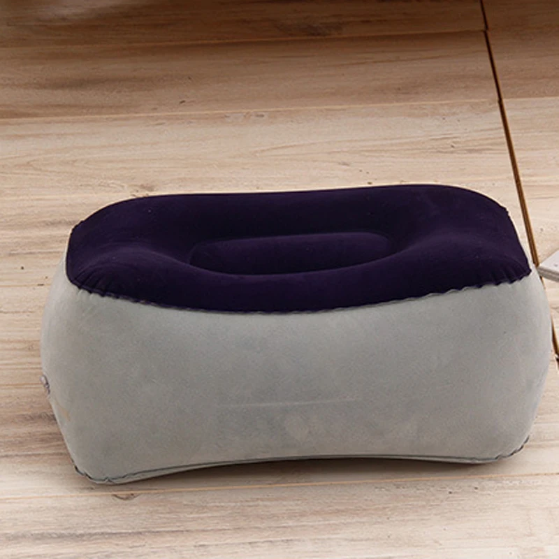 

Portable Soft Footrest Pillow PVC Inflatable Foot Rest Folding Air Pillow Cushion Travel Office Home Leg Up Relaxing Feet Tool