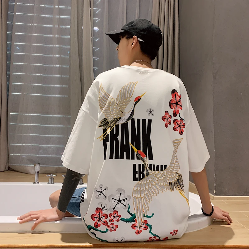 Мужская футболка 2020 Retra Harajuku Летняя мужская корейская мода Забавный Топ футболки