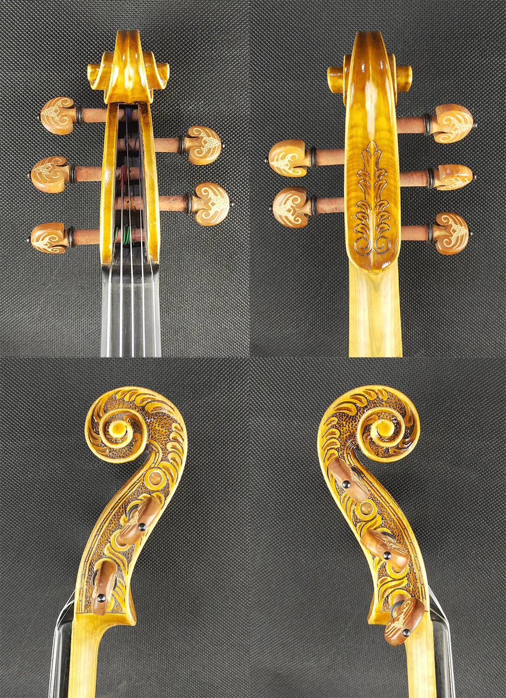 5-строка Strad Королевский Fleur de Лис &quotскрипки Размеры 4/4 концерта с красивыми
