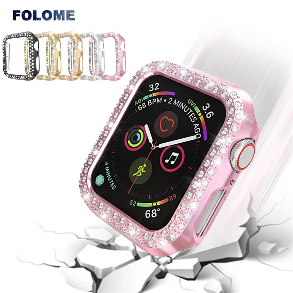 Вкладыш двухрядного бриллиантами блестящий Модный чехол с принтом &quotдля