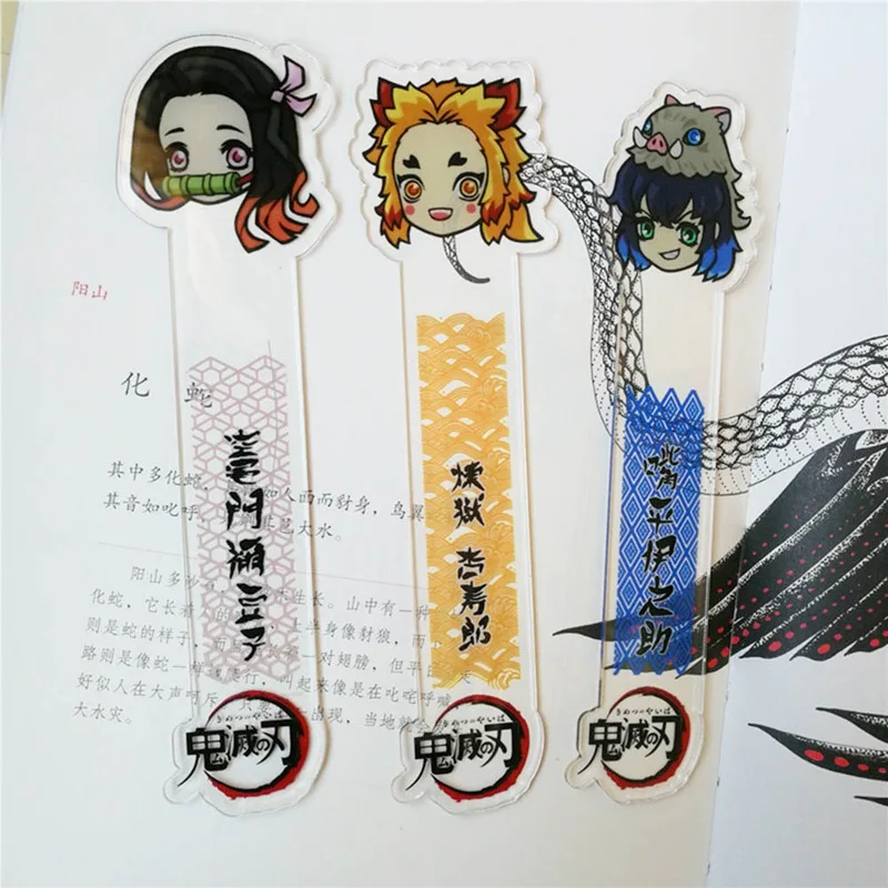 Милый акриловый книжный знак с лезвием призрака из аниме креативные школьные и