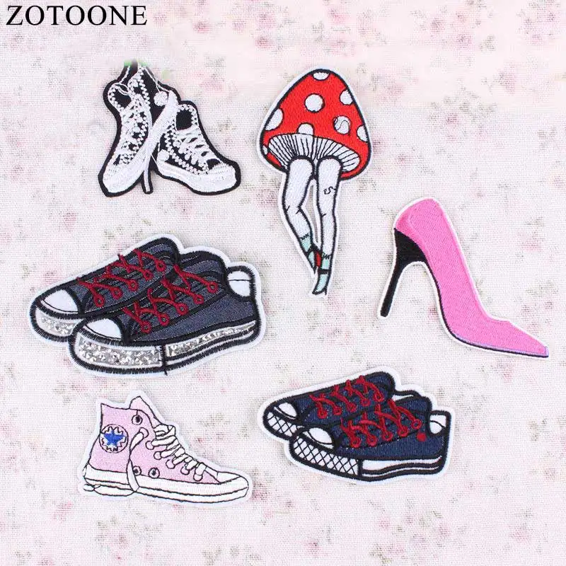 ZOTOONE/Модная обувь на заказ нашивка аниме железный рисунок швейная сделай сам