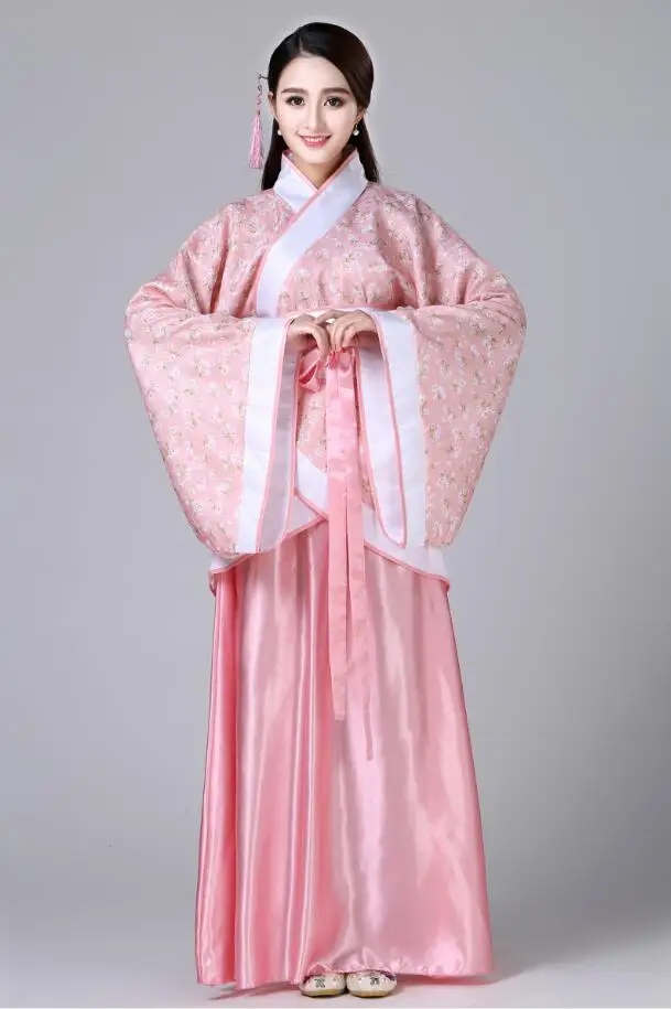 New Chinese Traditional Women Hanfu Dress Fairy Red White Clothing Tang Dynasty Ancient Costume | Тематическая одежда и