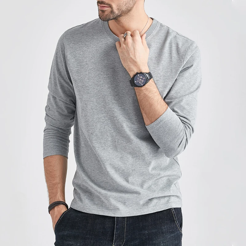 

Long Sleeve T-Shirts Men Women 100% Cotton Summer Short Tees Solid Basic Soft Male Female Tshirt Slim Fit Tee Shirt